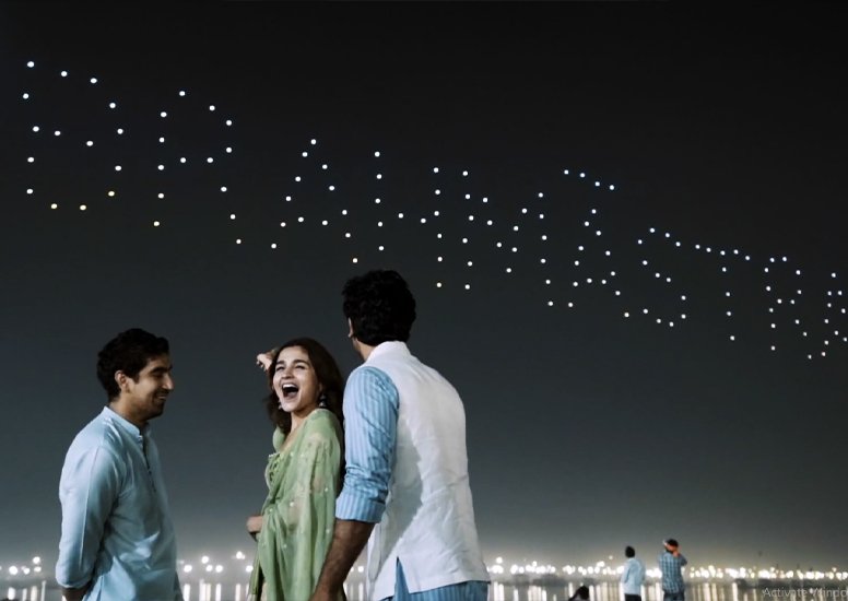 Brahmastra movie promotion drone shows