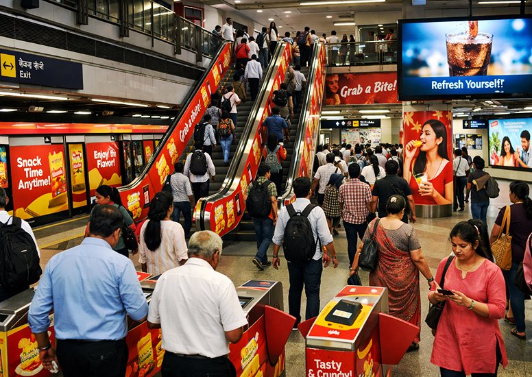 Advertising Opportunities Inside Metro Transport